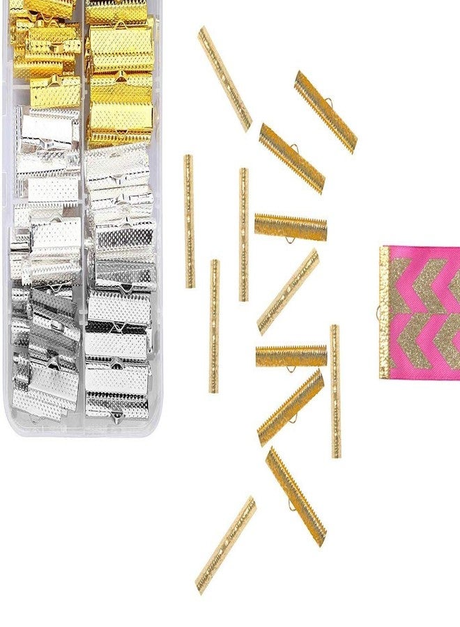 دي آي واي كرافتس تصميم حرف يدوية رقم 1، عبوة من 100 قطعة، ألوان مختلطة 20 مم و 25 مم، أحجام متنوعة من مشابك تثبيت أطراف الشرائط الملونة (تصميم رقم 1، عبوة من 100 قطعة) - Image 1